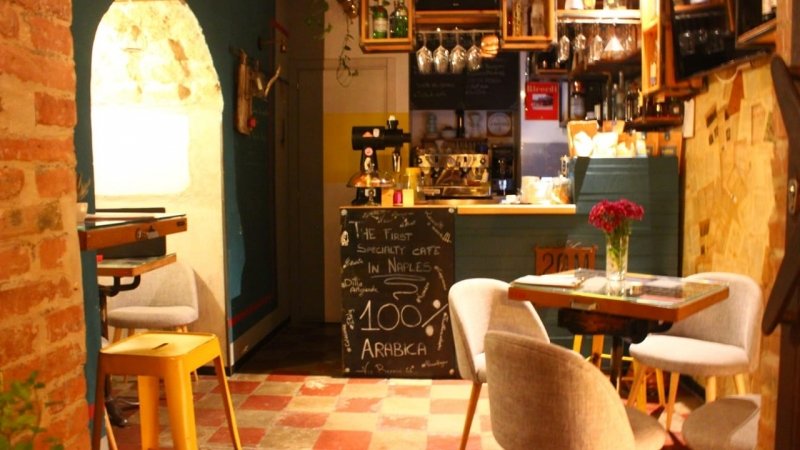 Ventimetriquadri specialty coffee cafe in Naples, Italy